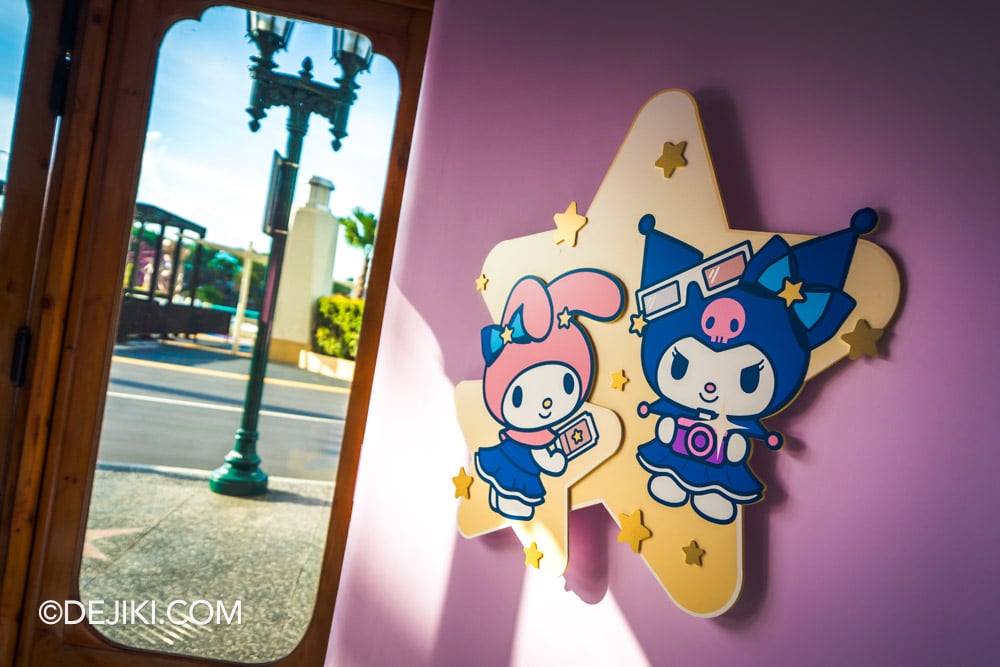 Universal Studios Singapore 2026 Sanrio Superstar Boutique overview from Front Door My Melody and Kuromi Star Universal Studios Singapore 2026 Sanrio Superstar Boutique overview from Front Door My Melody and Kuromi Star