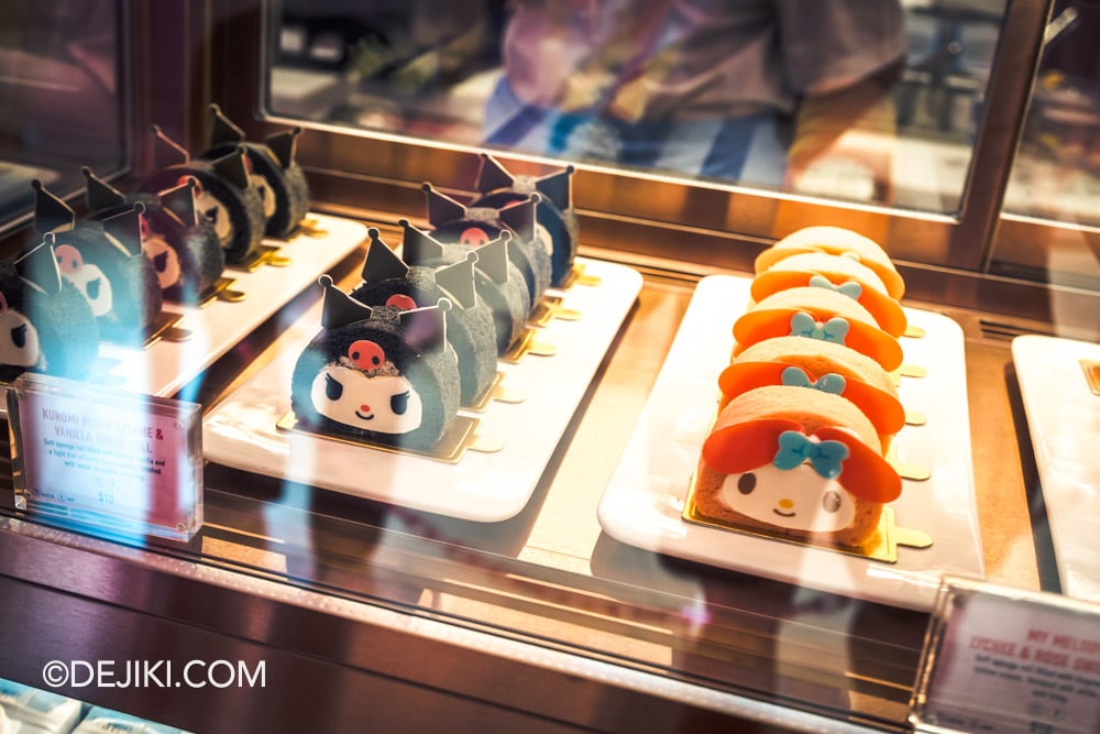 Universal Studios Singapore 2026 Sanrio Superstar Cafe Swiss Rolls close-up Universal Studios Singapore 2026 Sanrio Superstar Cafe Swiss Rolls close up