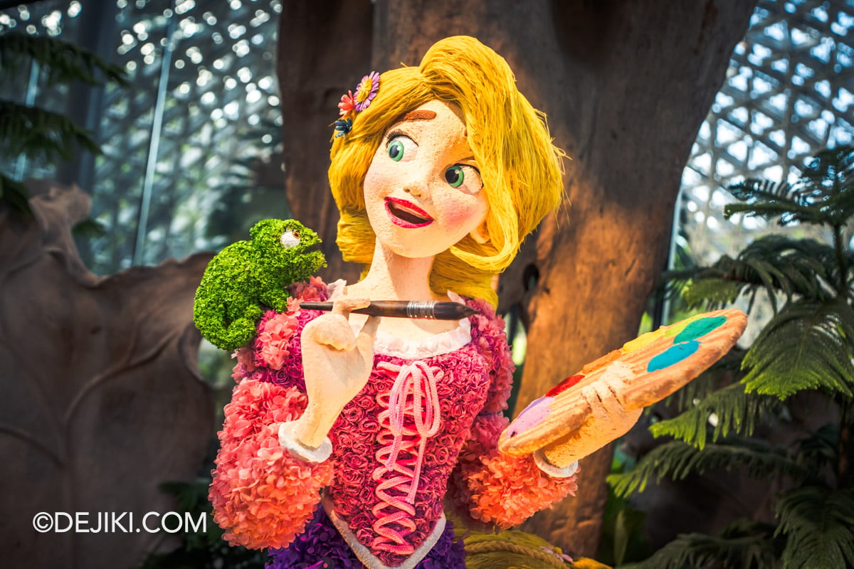 Gardens by the Bay 2026 Disney Garden of Wonder - Rapunzel closeup Gardens by the Bay 2026 Disney Garden of Wonder Rapunzel closeup