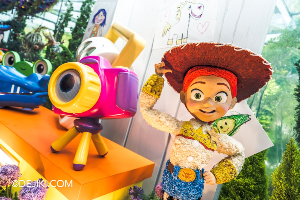 Gardens by the Bay 2026 Disney Garden of Wonder - Toy Story Jessie closeup Gardens by the Bay 2026 Disney Garden of Wonder Toy Story Jessie closeup