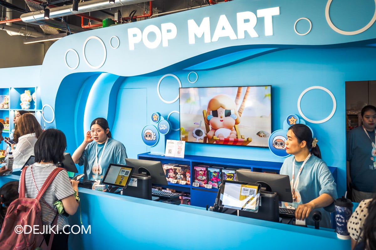 RWS Resorts World Sentosa Summer of Treasures - POP MART store crybaby overlay RWS Resorts World Sentosa Summer of Treasures POP MART store crybaby overlay