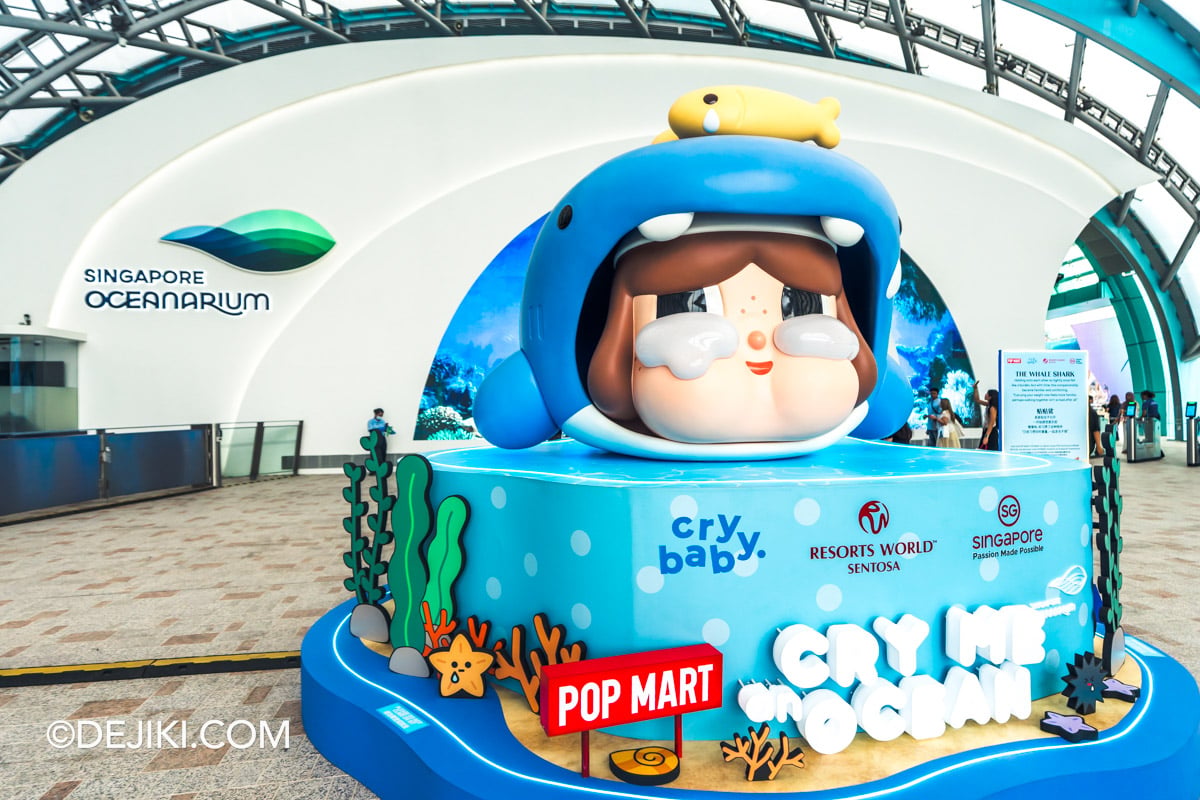 RWS Singapore Oceanarium 2026 POP MART CRYBABY CRY ME an OCEAN Activation - 3 The Whale Shark at Entrance Plaza RWS Singapore Oceanarium 2026 POP MART CRYBABY CRY ME an OCEAN Activation 3 The Whale Shark at Entrance Plaza
