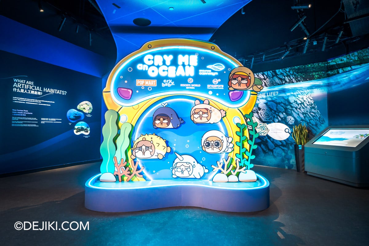 RWS Singapore Oceanarium 2026 POP MART CRYBABY CRY ME an OCEAN Activation - 7 Feature Wall after Open Ocean Habitat RWS Singapore Oceanarium 2026 POP MART CRYBABY CRY ME an OCEAN Activation 7 Feature Wall after Open Ocean Habitat