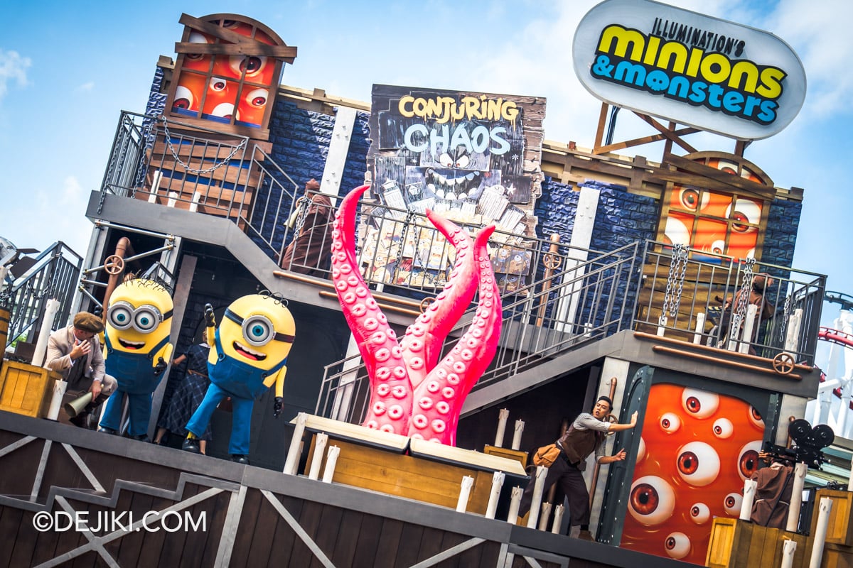 Universal Studios Singapore 2026 Minions and Monsters Summer event - Conjuring Chaos show 5 unleashing Irene and Howard Universal Studios Singapore 2026 Minions and Monsters Summer event Conjuring Chaos show 5 unleashing Irene and Howard