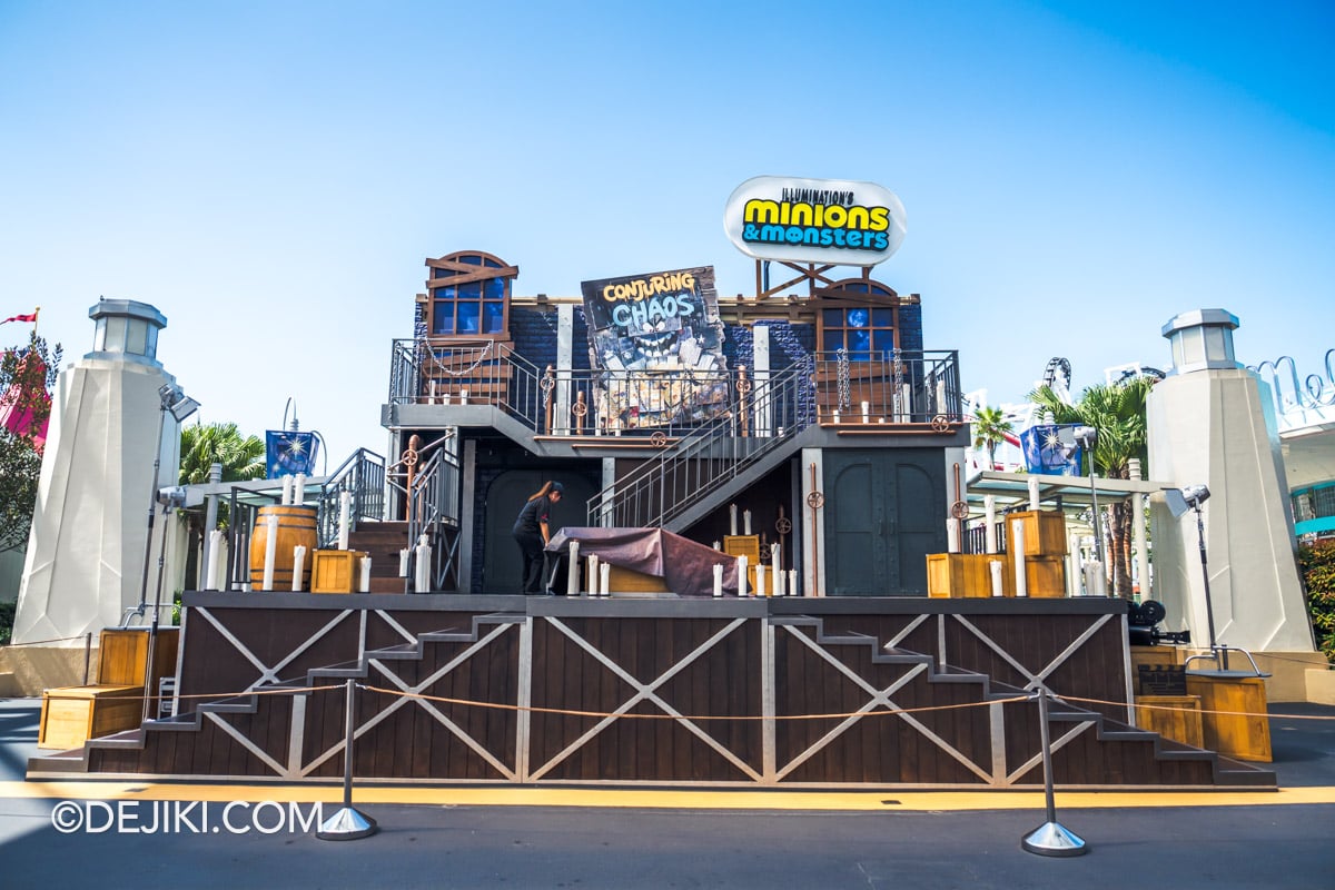 Universal Studios Singapore 2026 Minions and Monsters Summer event - Conjuring Chaos show 9 possible HHN14 stage Universal Studios Singapore 2026 Minions and Monsters Summer event Conjuring Chaos show 9 possible HHN14 stage