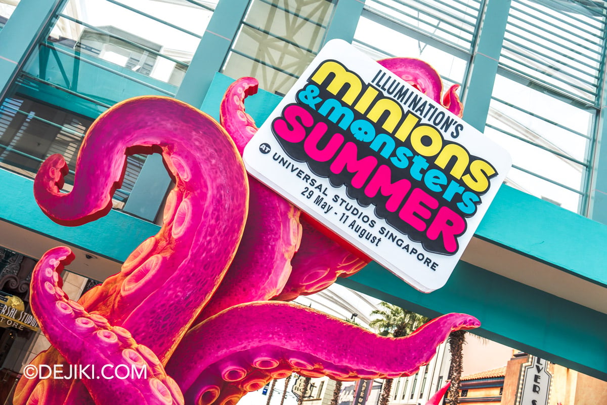 Universal Studios Singapore 2026 Minions and Monsters Summer event - park entrance marquee Universal Studios Singapore 2026 Minions and Monsters Summer event park entrance marquee