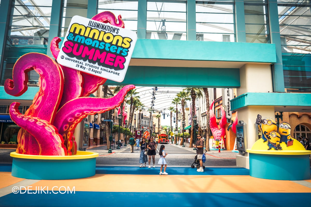 Universal Studios Singapore 2026 Minions and Monsters Summer event - park entrance overview Universal Studios Singapore 2026 Minions and Monsters Summer event park entrance overview