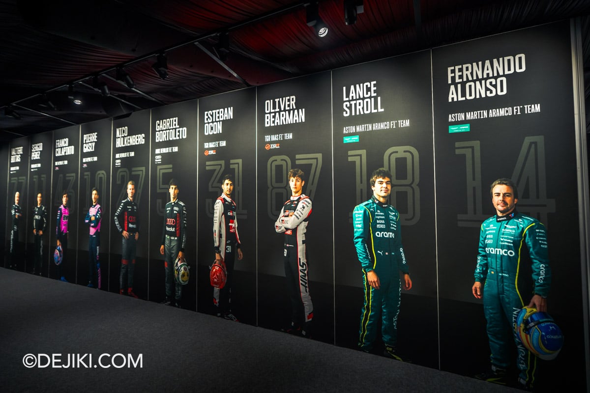 F1 The Exhibition Singapore - 10 Meet the Drivers Wall 1 F1 The Exhibition Singapore 10 Meet the Drivers Wall 1