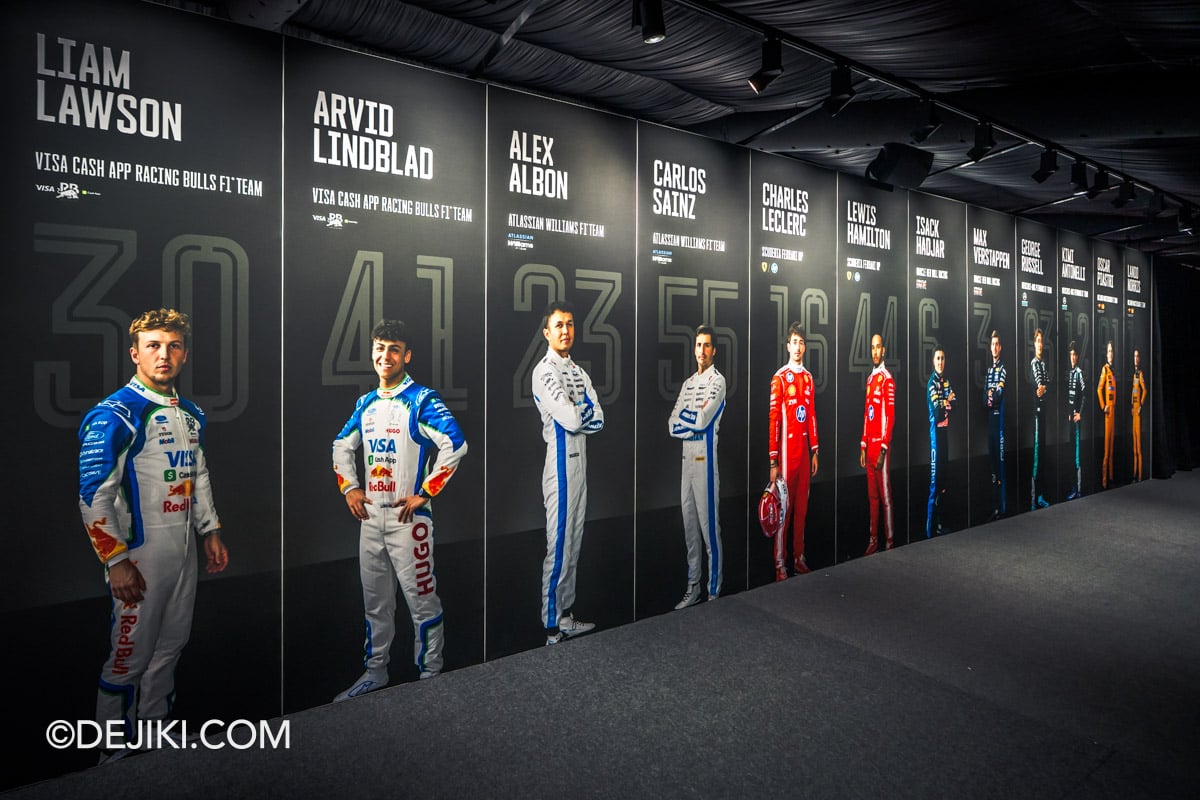 F1 The Exhibition Singapore - 10 Meet the Drivers Wall 2 F1 The Exhibition Singapore 10 Meet the Drivers Wall 2