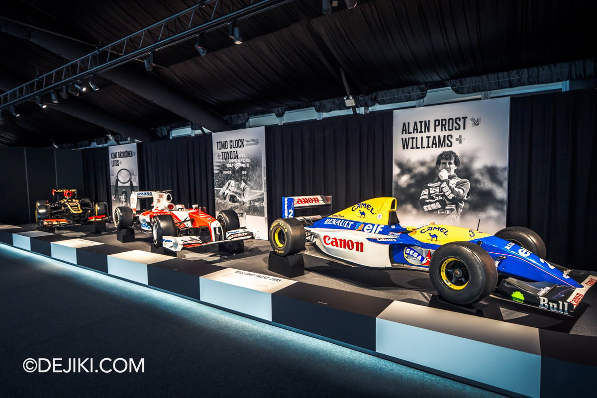 F1 The Exhibition Singapore - 2 Once Upon A Time In Formula 1 Cars on Display Lotus E21 Toyota TF109 Williams FW15C F1 The Exhibition Singapore 2 Once Upon A Time In Formula 1 Cars on Display Lotus E21 Toyota TF109 Williams FW15C