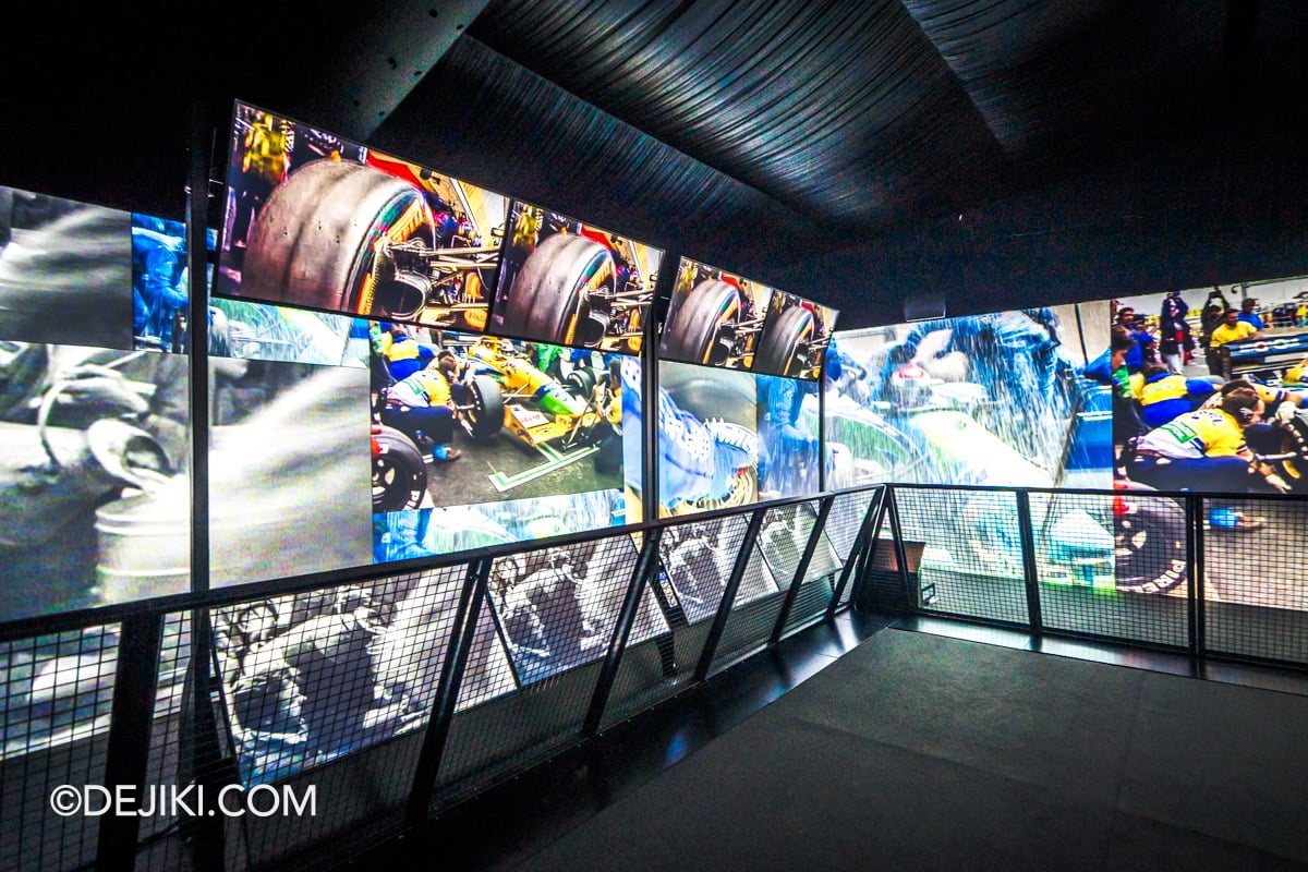 F1 The Exhibition Singapore - 8 Pit Wall Immersive Show closeup F1 The Exhibition Singapore 8 Pit Wall Immersive Show closeup