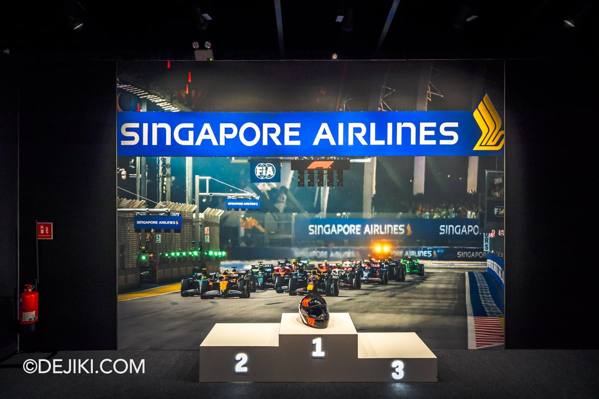 F1 The Exhibition Singapore - 8 Podium Photo Op F1 The Exhibition Singapore 8 Podium Photo Op
