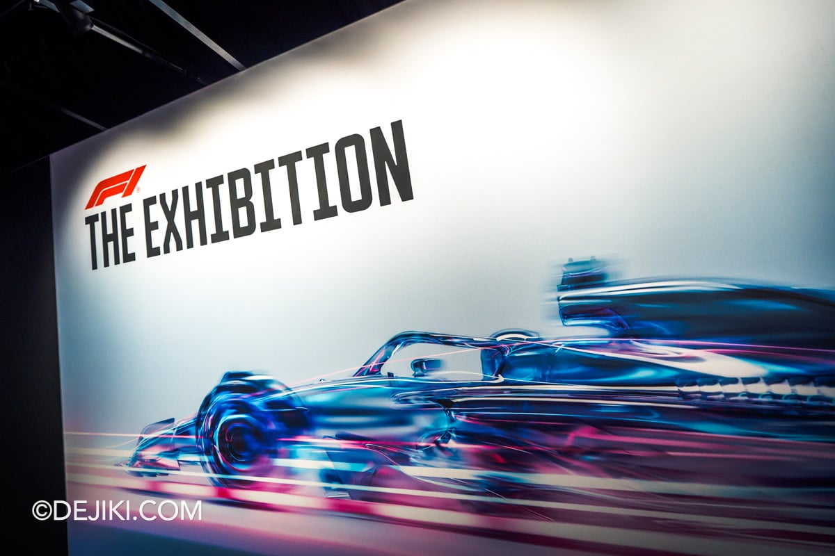 F1 The Exhibition in Singapore - Entrance White Wall F1 The Exhibition in Singapore Entrance White Wall