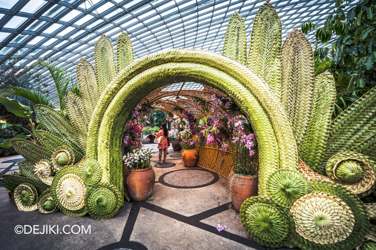 Gardens by the Bay - Orchid Extravaganza 2026 Rhythm of the Rainforest - Anyaman Sculpture Entrance Gate Gardens by the Bay Orchid Extravaganza 2026 Rhythm of the Rainforest Anyaman Sculpture Entrance Gate