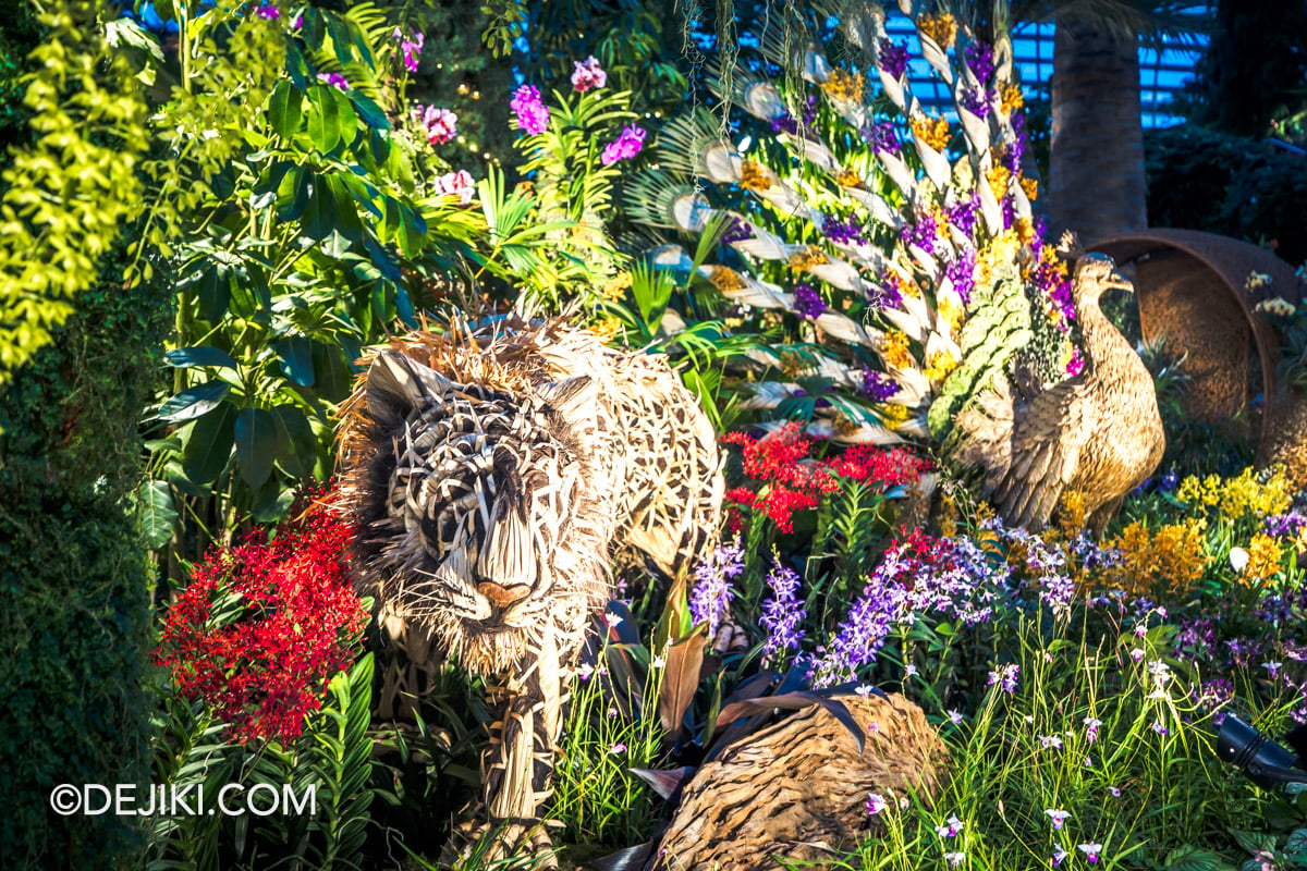 Gardens by the Bay - Orchid Extravaganza 2026 Rhythm of the Rainforest - Anyaman Sculpture Tiger Focus Gardens by the Bay Orchid Extravaganza 2026 Rhythm of the Rainforest Anyaman Sculpture Tiger Focus