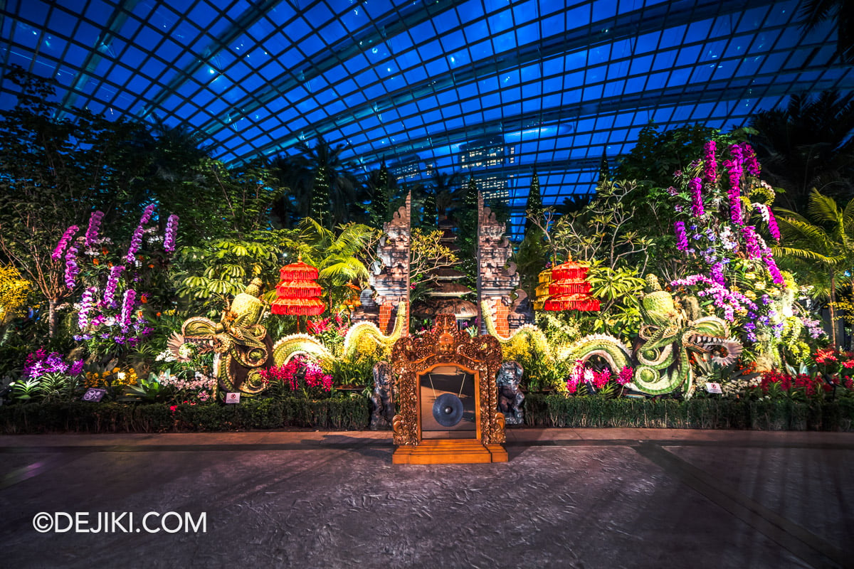 Gardens by the Bay - Orchid Extravaganza 2026 Rhythm of the Rainforest - Main Field Front Full View with Anyaman Sculptures of Naga Gardens by the Bay Orchid Extravaganza 2026 Rhythm of the Rainforest Main Field Front Full View with Anyaman Sculptures of Naga