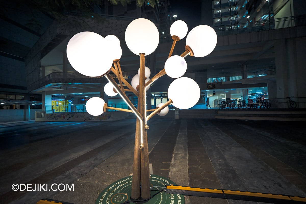 Light Together Bras Basah Bugis - Touch wood by Arup at Artsplace Waterloo Centre fully illuminated Light Together Bras Basah Bugis Touch wood by Arup at Artsplace Waterloo Centre fully illuminated