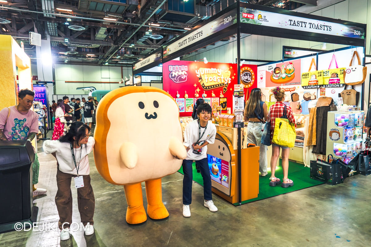 POP TOY SHOW 2026 Singapore 25 Tasty Toastys Booth with mascot