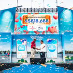 RWS Cares Festival 2026 Universal Studios Singapore walkathon launch moment with President and RWS Chairman sq