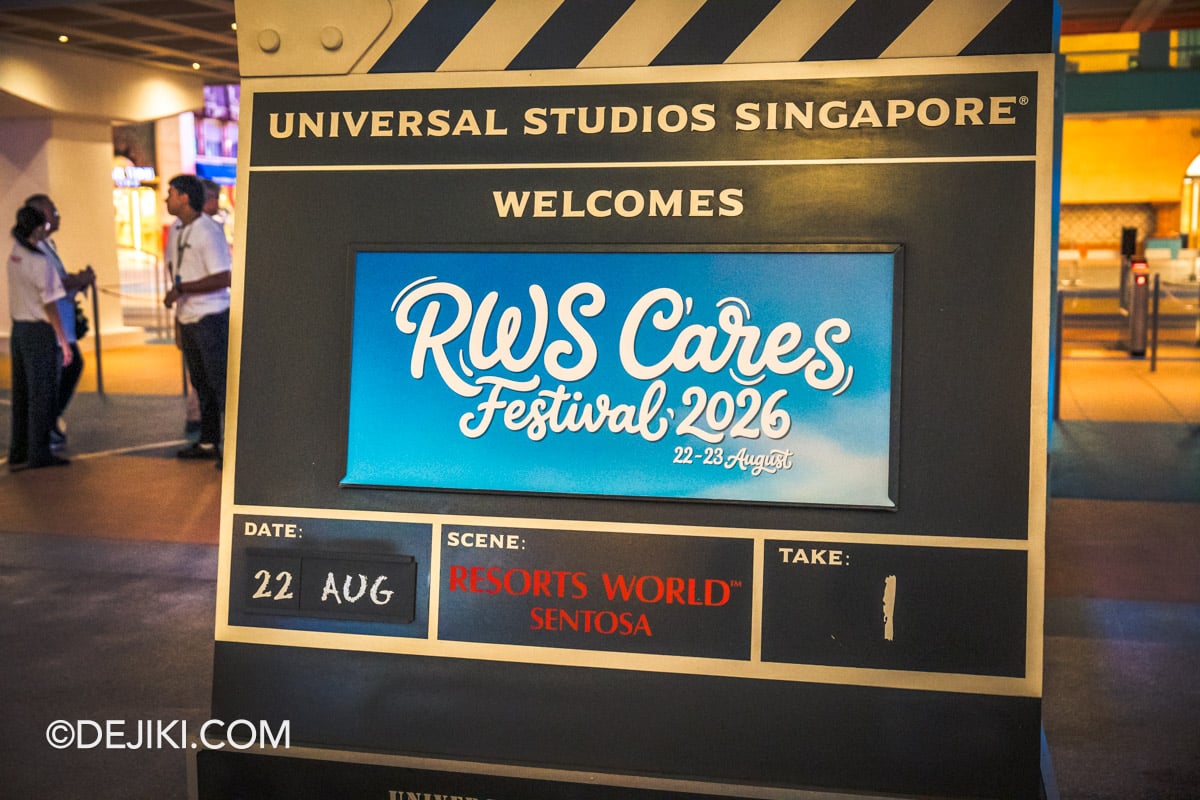 RWS Cares Festival Steps of Hope Walkathon 01 Early Morning Event Clapperboard at Universal Studios Singapore