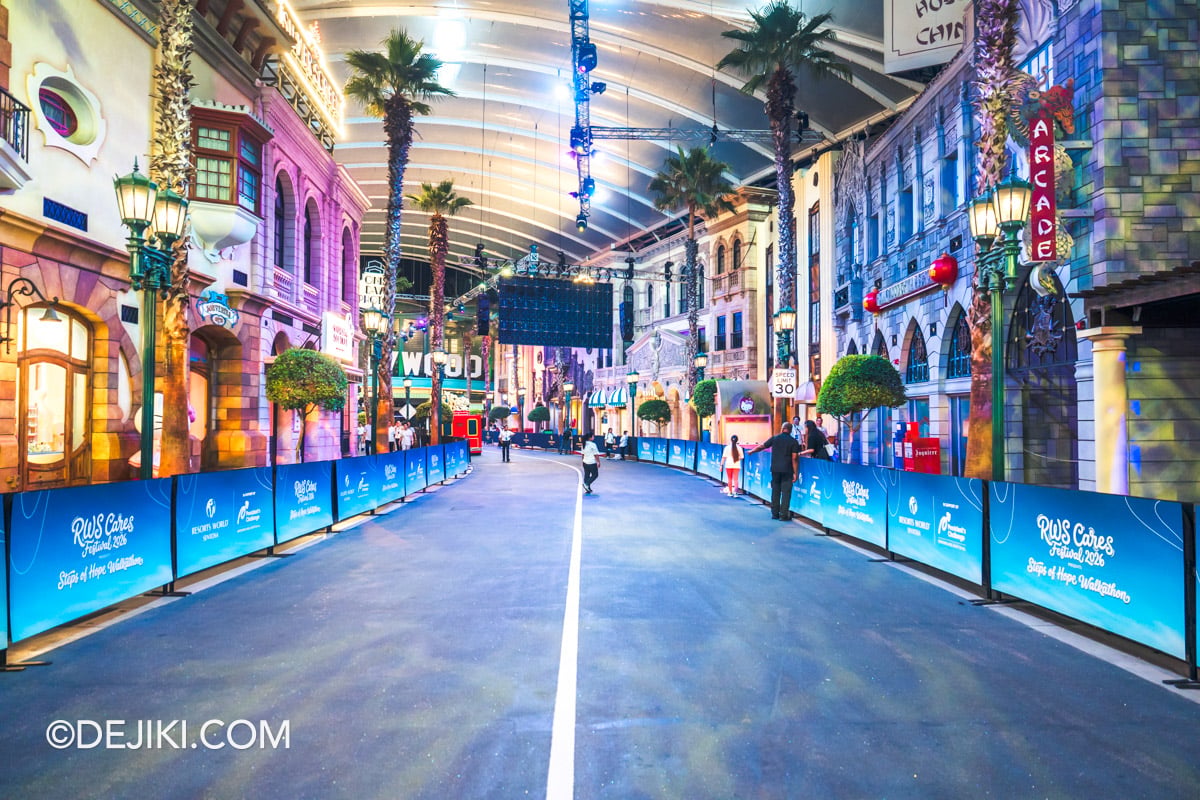RWS Cares Festival Steps of Hope Walkathon 01 Early Morning Hollywood Boulevard at Universal Studios Singapore