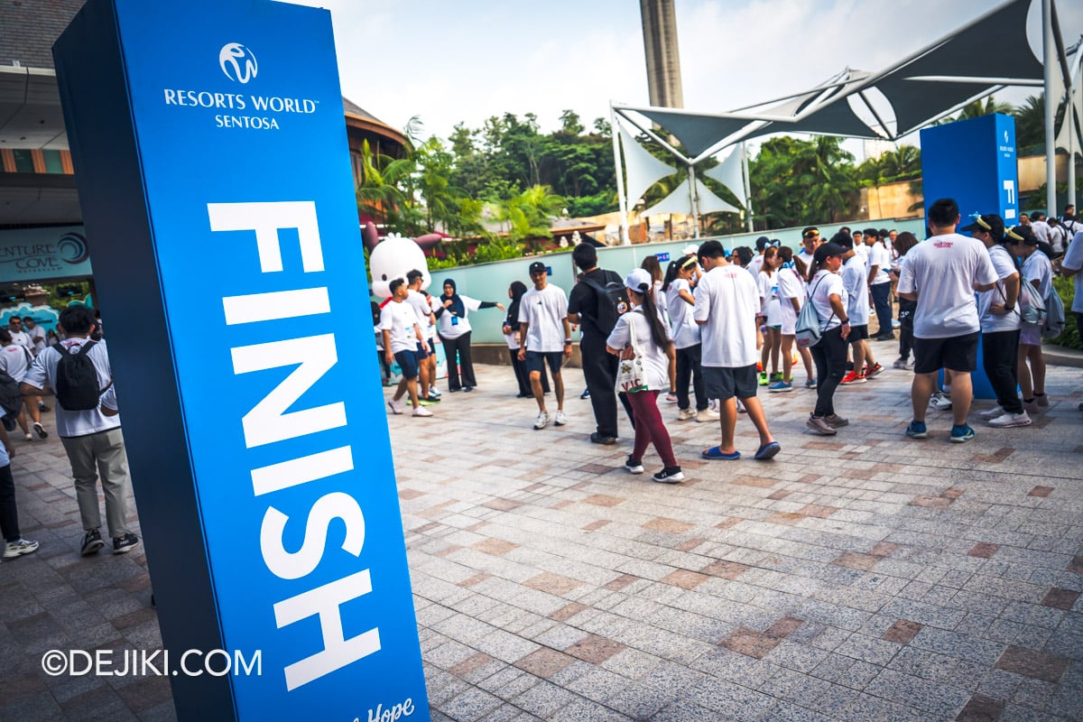 RWS Cares Festival Steps of Hope Walkathon 19 Reaching the Finish Line at Adventure Cove Waterpark