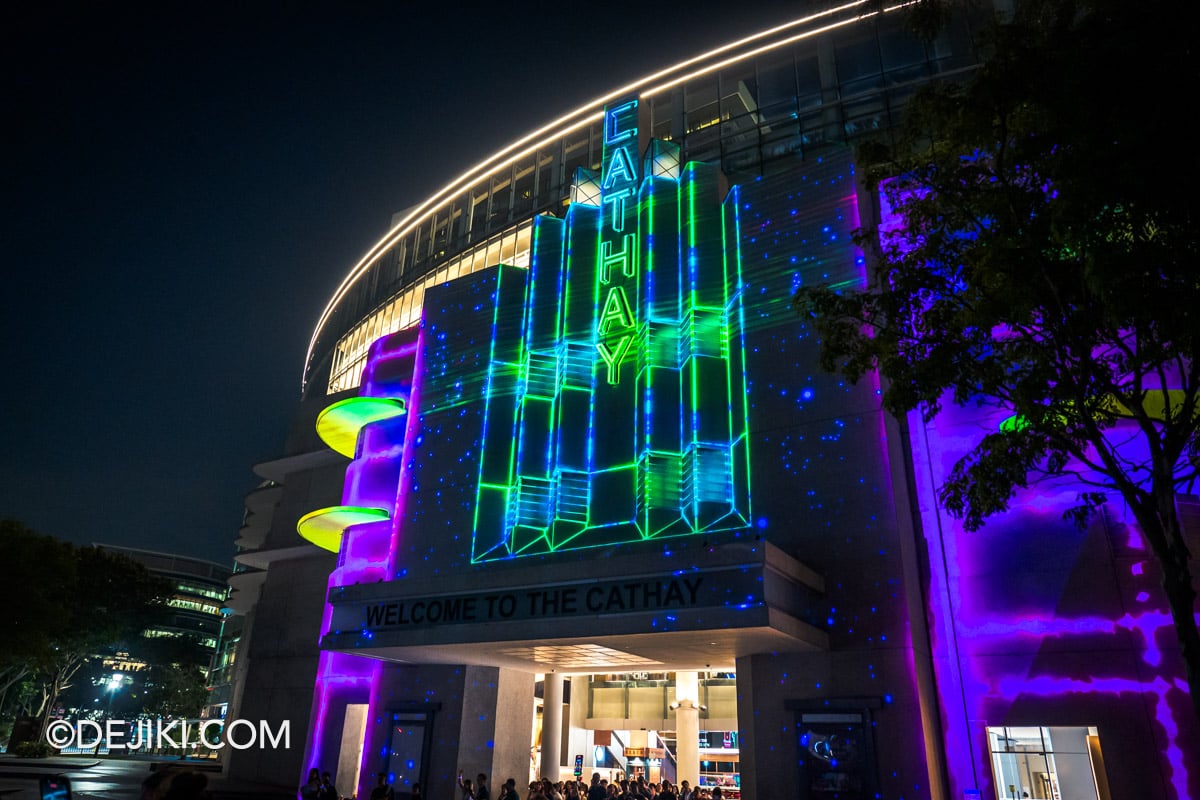 Singapore Night Festival 2026 01 MALAM Projection Mapping Competition by Various Artists at The Cathay Peranakan neon green