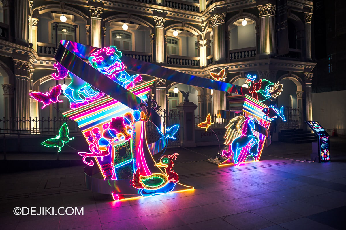 Singapore Night Festival 2026 - 08 The Great Mythical Stampede by CHUNKIE Filmhouse at Peranakan Museum closeup Singapore Night Festival 2026 08 The Great Mythical Stampede by CHUNKIE Filmhouse at Peranakan Museum closeup