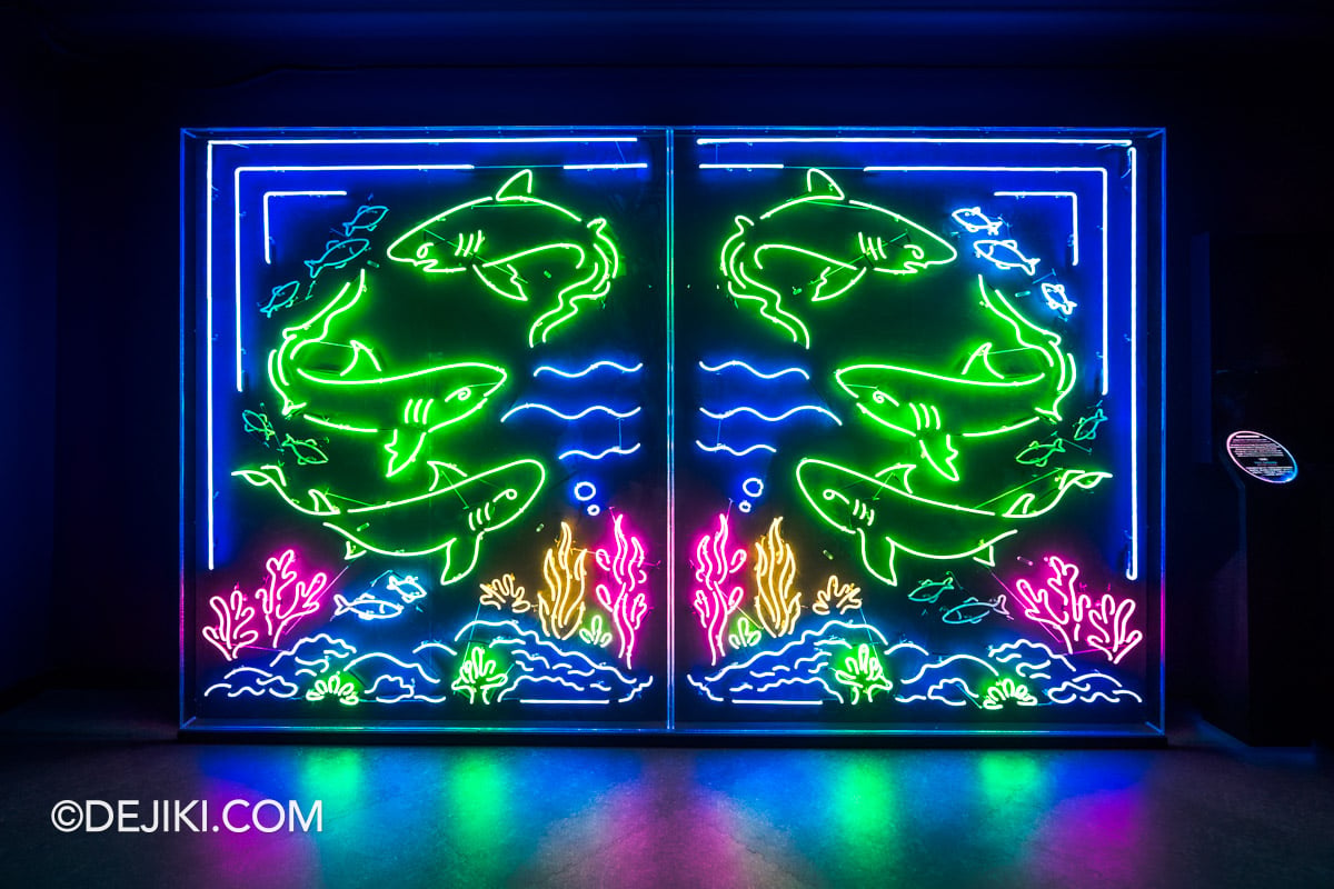 RWS Singapore Oceanarium Into The Glowcean - Oceanic Glow by Megan Foo maegzter 2 Confrontation at Shark Seas zone RWS Singapore Oceanarium Into The Glowcean Oceanic Glow by Megan Foo maegzter 2 Confrontation at Shark Seas zone