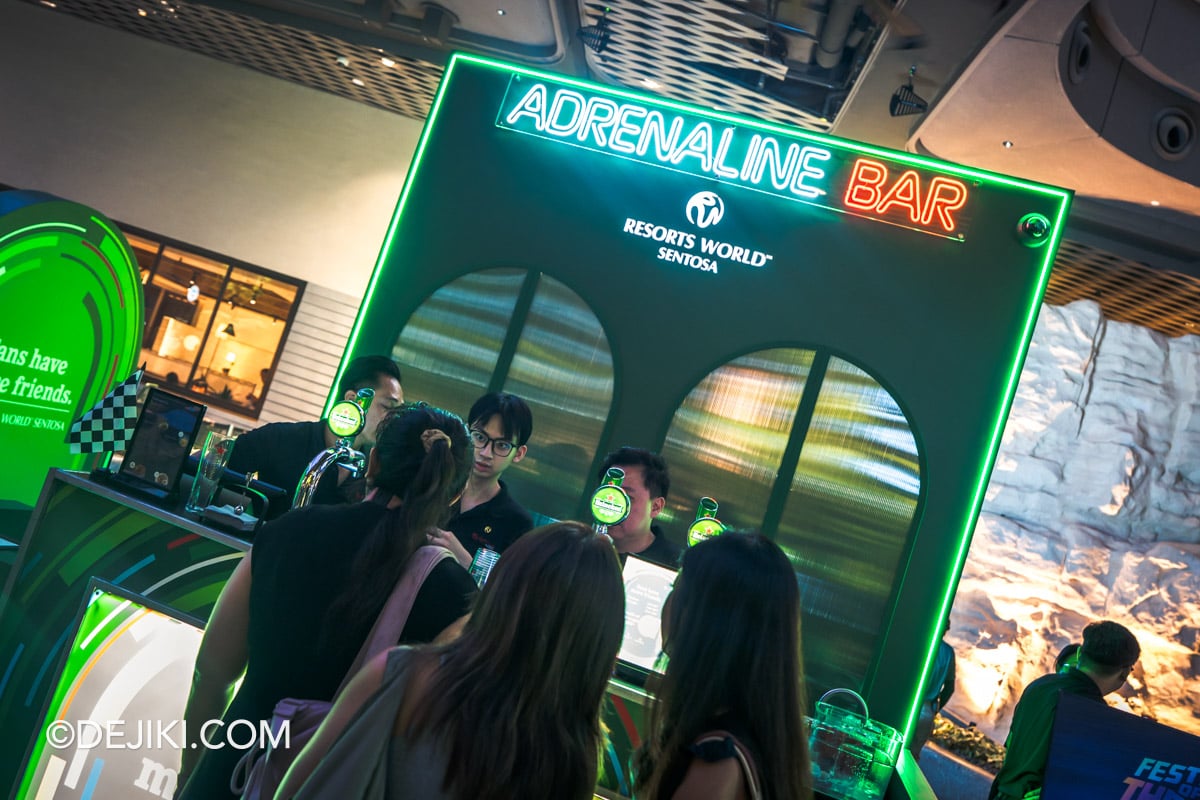 Resorts World Sentosa Festival of Thrills - Enter The Zone at WEAVE B1 Heineken Adrenaline Bar drinks Resorts World Sentosa Festival of Thrills Enter The Zone at WEAVE B1 Heineken Adrenaline Bar drinks