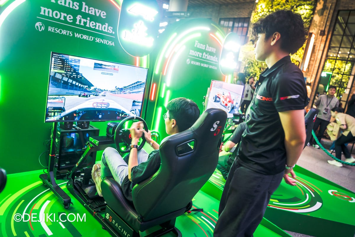Resorts World Sentosa Festival of Thrills - Enter The Zone at WEAVE B1 Heineken Adrenaline Bar racing simulator Resorts World Sentosa Festival of Thrills Enter The Zone at WEAVE B1 Heineken Adrenaline Bar racing simulator