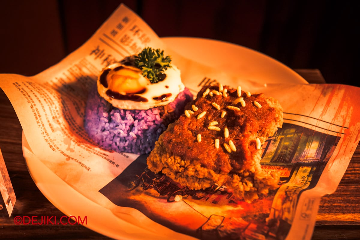 USS HHN14 Halloween Horror Nights 14 Food and Drinks showcase - 4 The Karang Guni Feast at Goldilocks Fried Chicken closeup USS HHN14 Halloween Horror Nights 14 Food and Drinks showcase 4 The Karang Guni Feast at Goldilocks Fried Chicken closeup