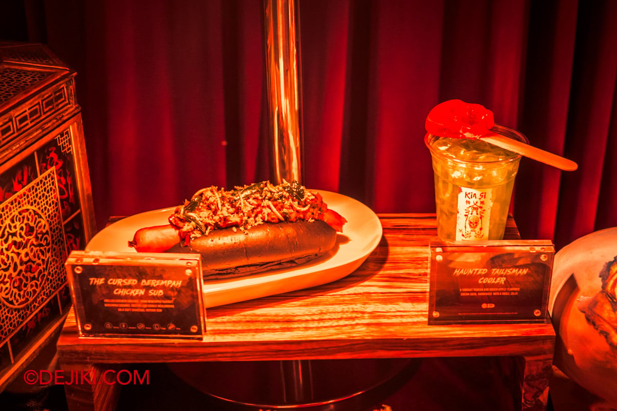 USS HHN14 Halloween Horror Nights 14 Food and Drinks showcase - 7 Cursed Berempah Chicken Sub and Haunted Talisman Cooler at Fossil Fuels USS HHN14 Halloween Horror Nights 14 Food and Drinks showcase 7 Cursed Berempah Chicken Sub and Haunted Talisman Cooler at Fossil Fuels