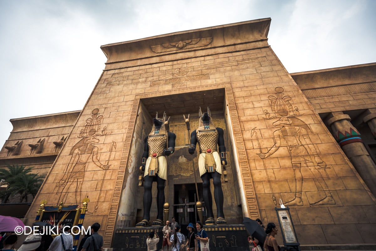 USS Halloween Horror Nights 14 Before Dark 2 - Necropolis The Serpents Crossroads scare zone Ancient Egypt Revenge of the Mummy temple building USS Halloween Horror Nights 14 Before Dark 2 Necropolis The Serpents Crossroads scare zone Ancient Egypt Revenge of the Mummy temple building