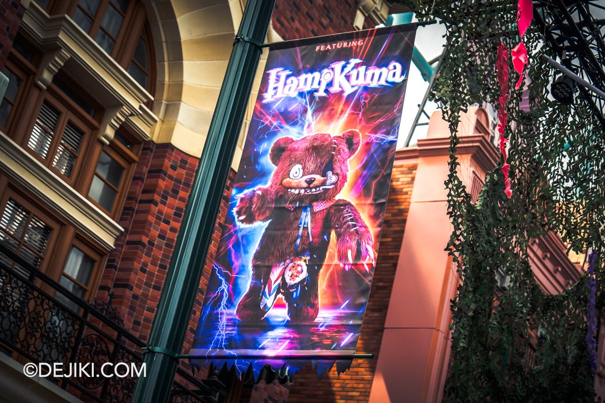 USS Halloween Horror Nights 14 Before Dark 2 - The Raveyard scare zone banners featuring HamiKuma USS Halloween Horror Nights 14 Before Dark 2 The Raveyard scare zone banners featuring HamiKuma