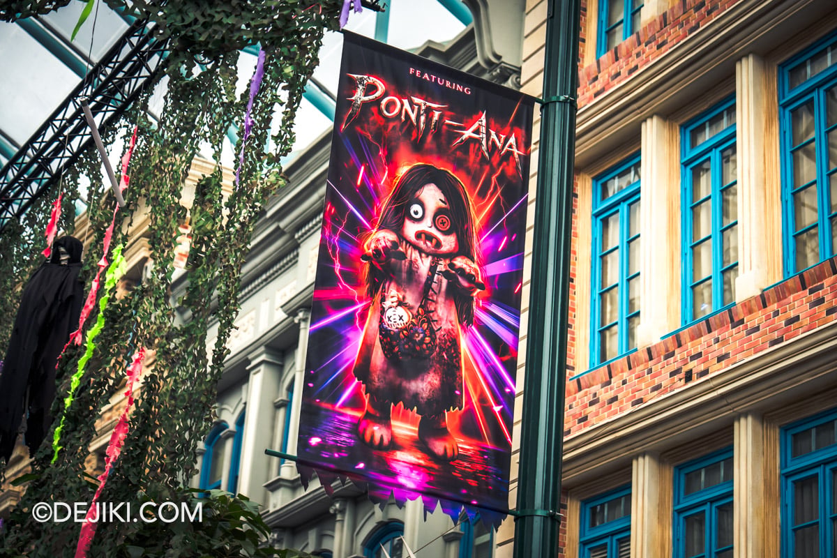 USS Halloween Horror Nights 14 Before Dark 2 - The Raveyard scare zone banners featuring Ponti-Ana USS Halloween Horror Nights 14 Before Dark 2 The Raveyard scare zone banners featuring Ponti Ana