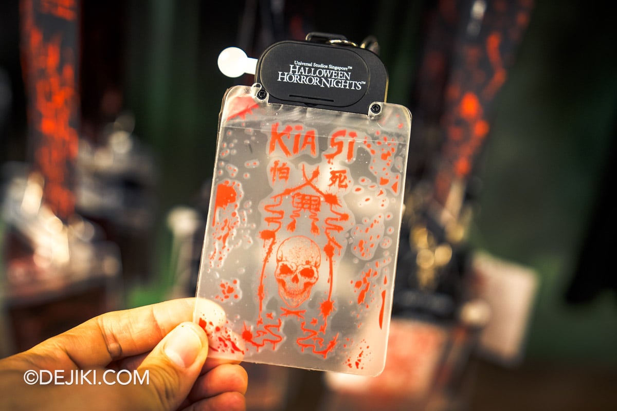USS Halloween Horror Nights 14 Merchandise Collection Kia Si Amulet Lanyard closeup USS Halloween Horror Nights 14 Merchandise Collection Kia Si Amulet Lanyard closeup