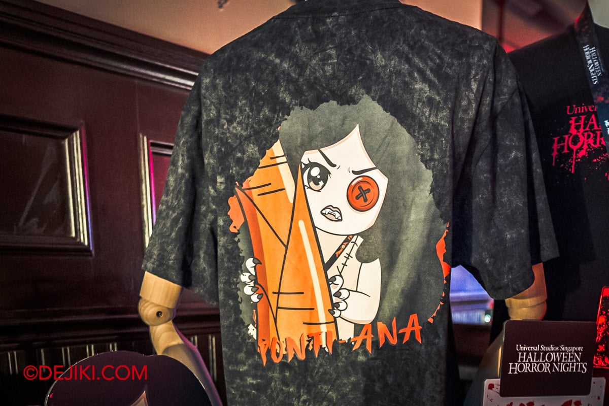 USS Halloween Horror Nights 14 Merchandise - Ponti-Ana collection T-shirt back detail USS Halloween Horror Nights 14 Merchandise Ponti Ana collection T shirt back detail