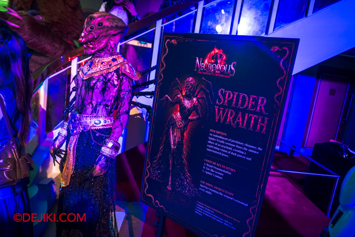 USS Halloween Horror Nights 14 Showcase - 10 Costume Display Spider Wraith from Necropolis The Serpents Crossroads USS Halloween Horror Nights 14 Showcase 10 Costume Display Spider Wraith from Necropolis The Serpents Crossroads