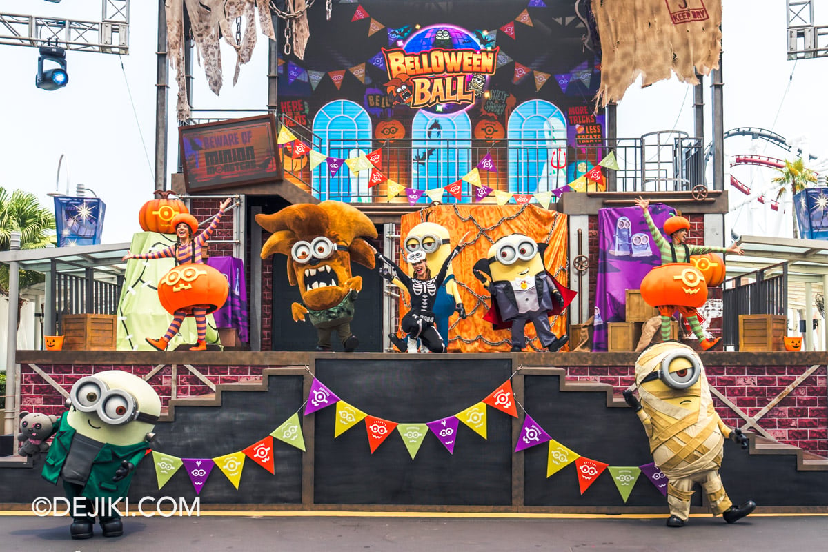 Universal Studios Singapore Day Halloween Trick or Thrills 2026 Belloween Ball Intro Song End Block