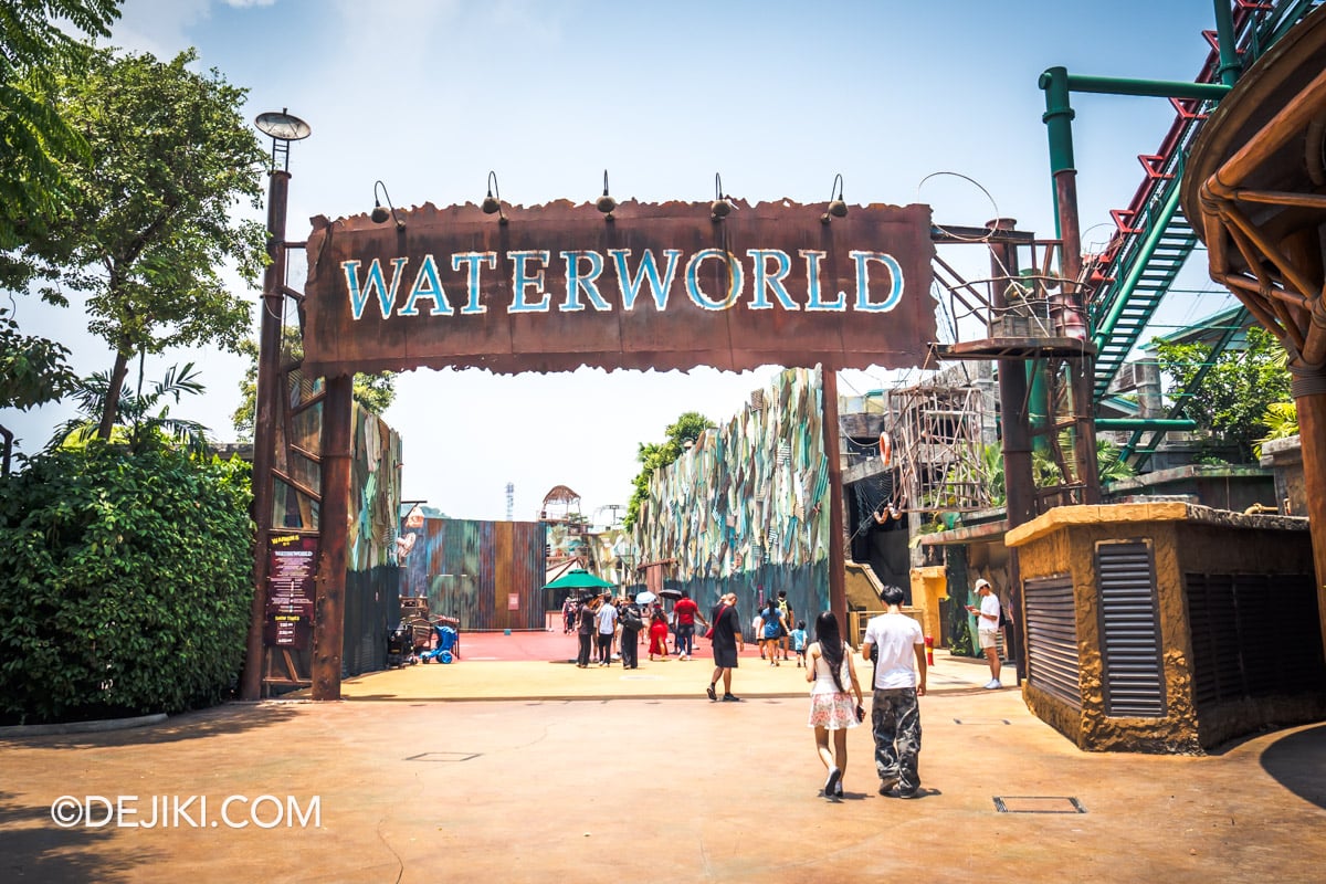 Universal Studios Singapore Day Halloween Trick or Thrills 2026 Waterworld reopens at USS on 1 Sept 2026 entrance