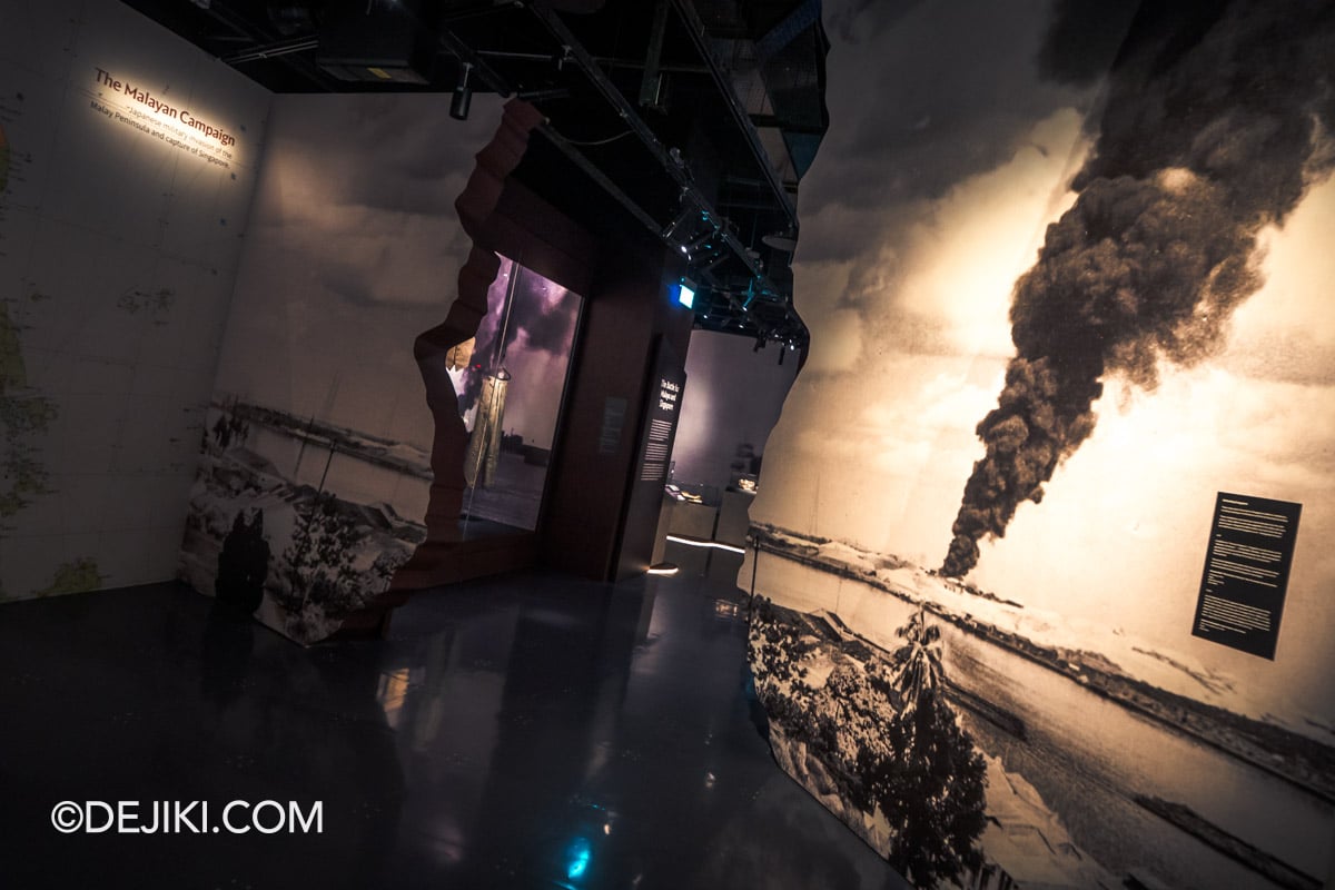 National Museum SG New Singapore History Gallery Reopening 2026 - 11 Fall of the Fortress Bombing Projection National Museum SG New Singapore History Gallery Reopening 2026 11 Fall of the Fortress Bombing Projection