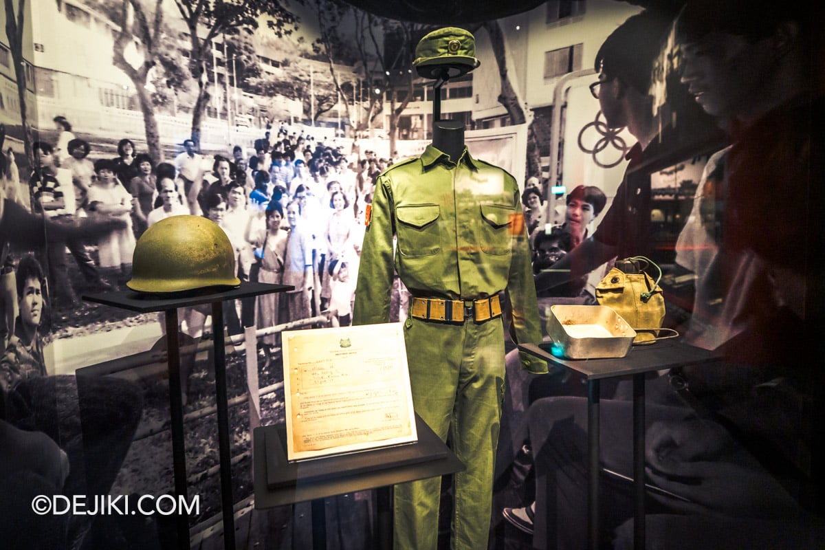 National Museum SG New Singapore History Gallery Reopening 2026 - 19 Towards a New Identity National Service Display National Museum SG New Singapore History Gallery Reopening 2026 19 Towards a New Identity National Service Display