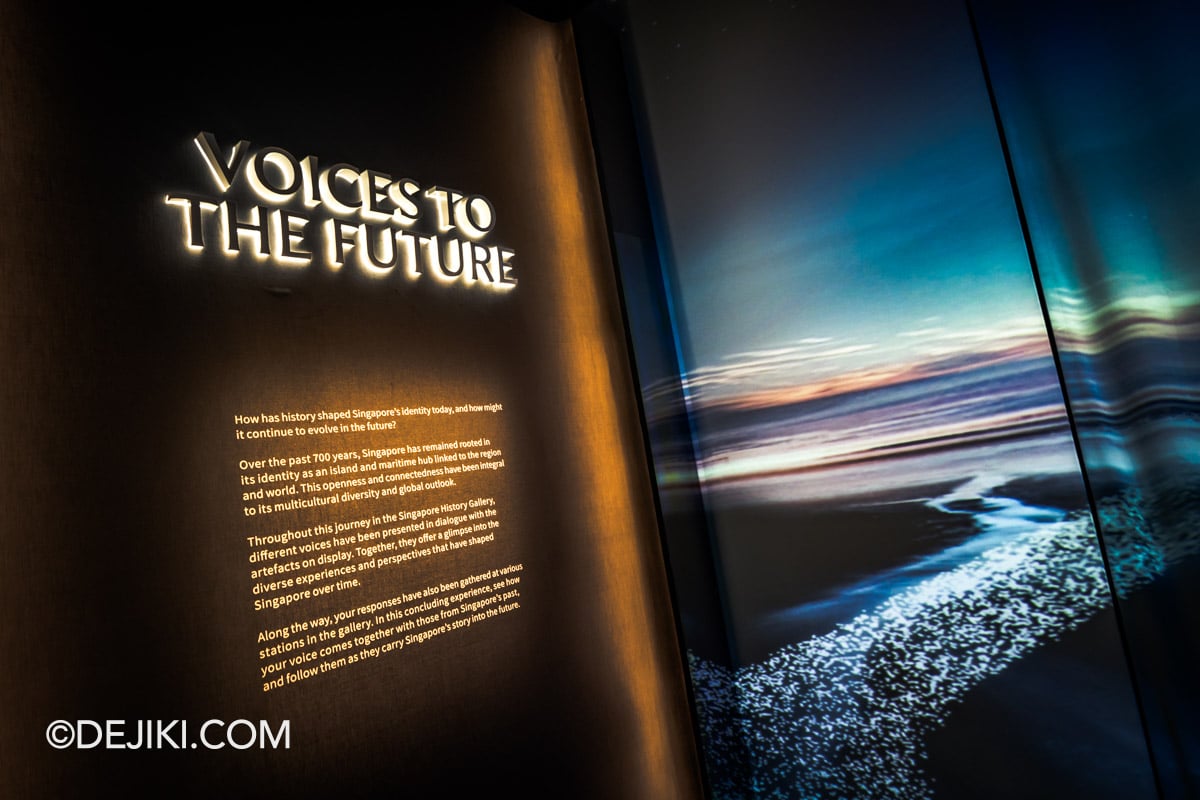 National Museum SG New Singapore History Gallery Reopening 2026 - 42 Voices to the Future Title Wall National Museum SG New Singapore History Gallery Reopening 2026 42 Voices to the Future Title Wall